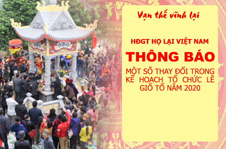 Thông báo một số thay đổi trong kế hoạch tổ chức lễ giỗ Tổ 2020